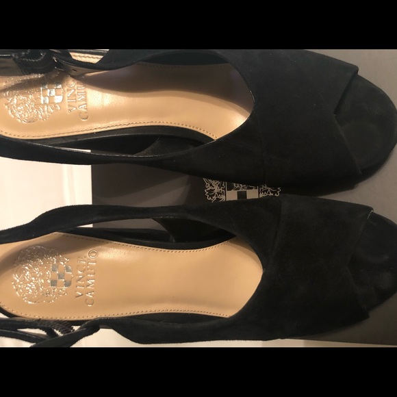 Vince Camuto Javasan Peep Toe Casual Slingback - Picture 2 of 6